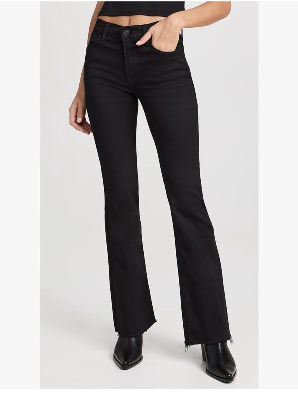 FRAME Le Easy Flare Raw hem Jeans